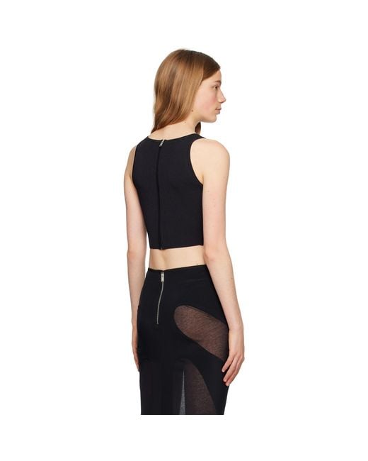 Dion Lee Black Corset Tank Top