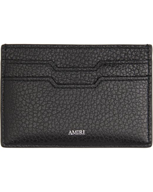 Amiri Black Ma Card Holder for men