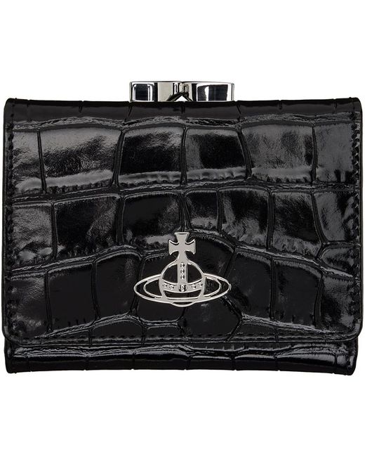 Petit portefeuille noir à monture de bourse Vivienne Westwood pour homme en coloris Black