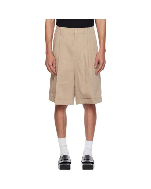 Jacquemus Natural 'The Pastro' Shorts for men