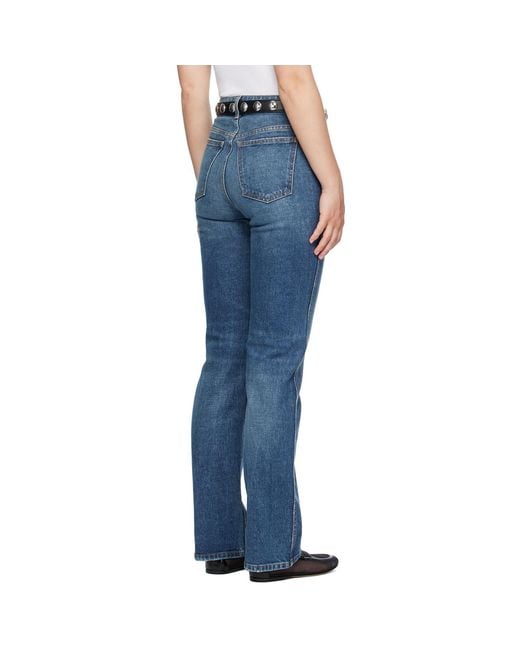Khaite Blue 'The Danielle' Stretch Jeans