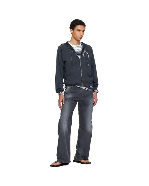 Stockholm Surfboard Club Logo Zip Hoodie in Blue for Men | Lyst