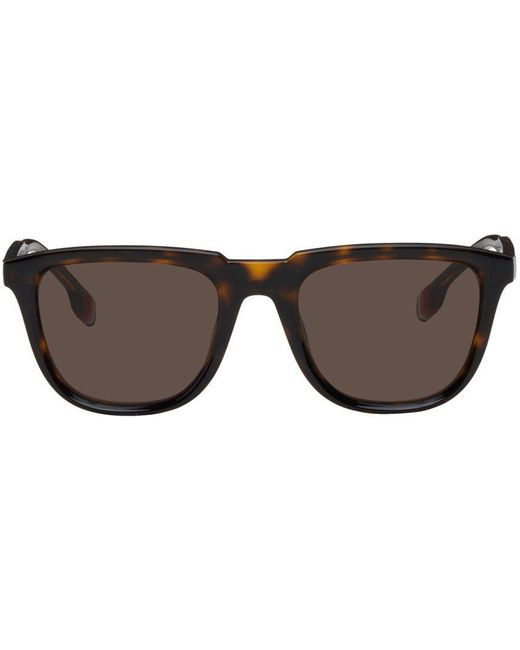 Burberry Tortoiseshell Sunglasses in Black for Men Lyst