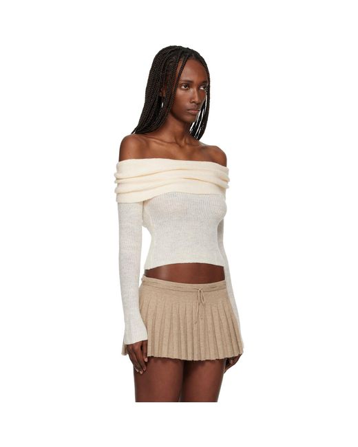 GUIZIO White Off- Marlowe Top