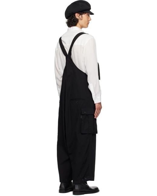 Yohji Yamamoto Black Scandal Oxford Work Overalls for men
