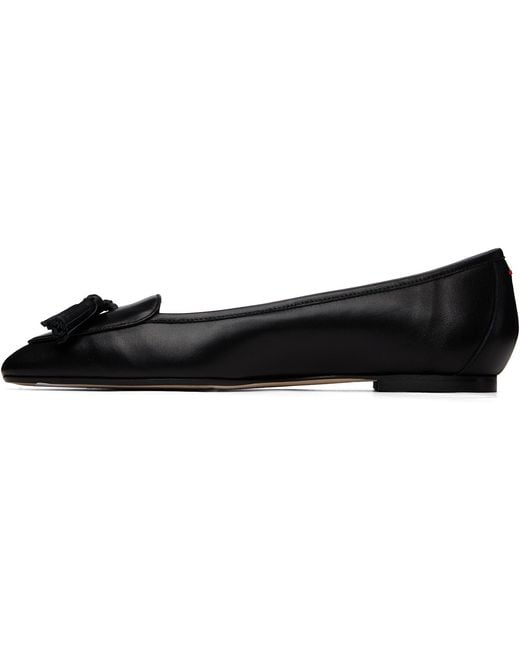 Aeyde Black Floris Tassel Ballerina Flats