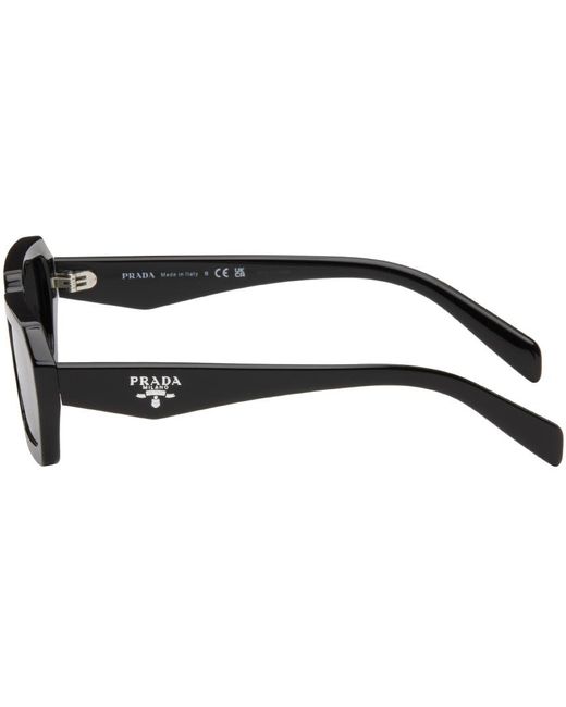 Prada Black Rectangular Sunglasses for men