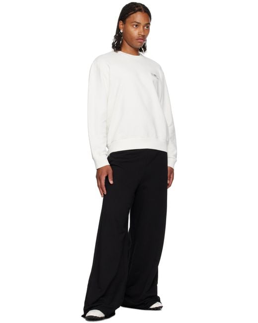メンズ MM6 by Maison Martin Margiela ロゴ フープピアス Black