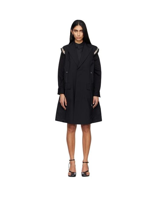 Sacai Black Suiting Vest