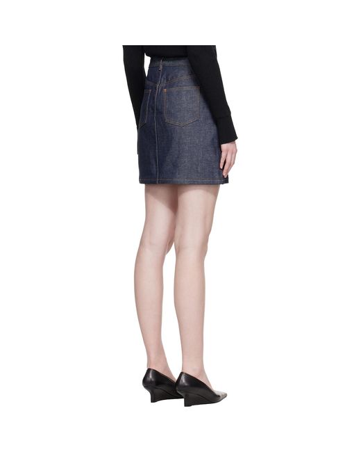 A.P.C. Blue Standard Denim Miniskirt