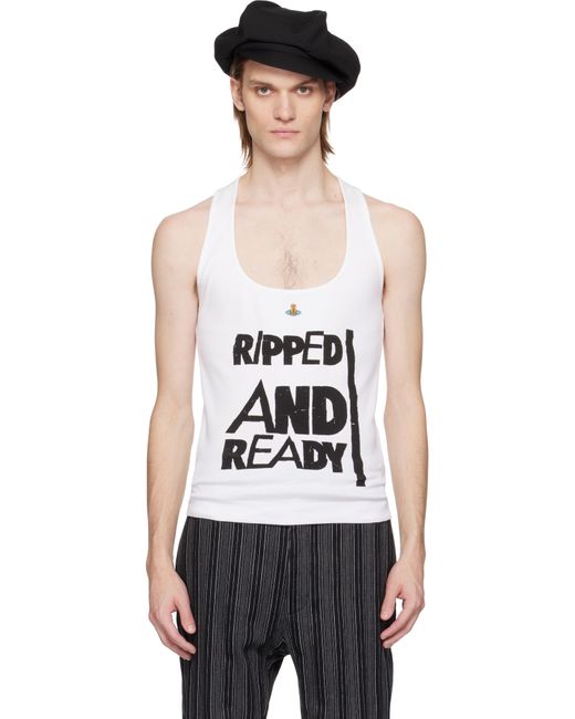 Vivienne Westwood Black 'Ripped & Ready' Tank Top for men