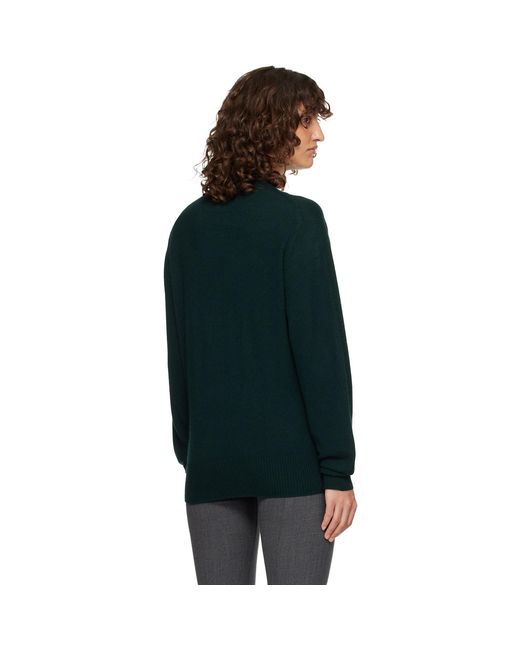 Totême Black Classic Cashmere Crew Knit Sweater