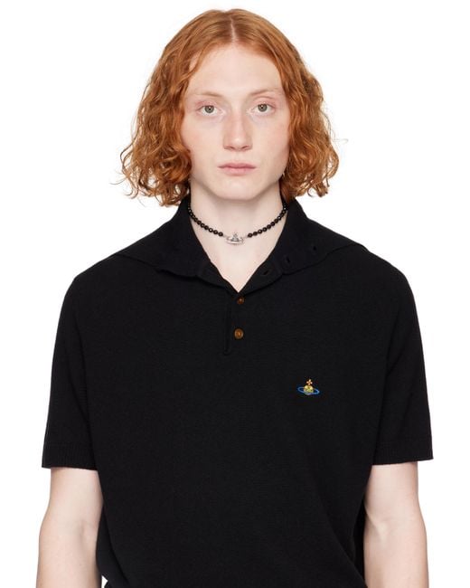 Vivienne Westwood Messaline Choker in Black for Men | Lyst