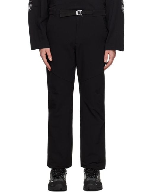 Roa Black Belted Trousers for men