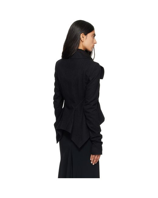 Rick Owens Black Tower Buttoned Naska Jacket