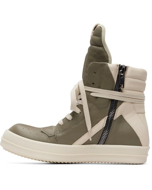 Rick Owens Brown Taupe Tower Geobasket Sneakers for men