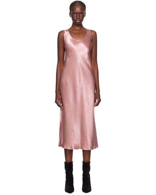 Max Mara Black Pink Talete Midi Dress