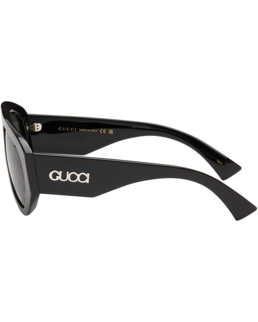 Gucci Gray Mask Frame Sunglasses for men