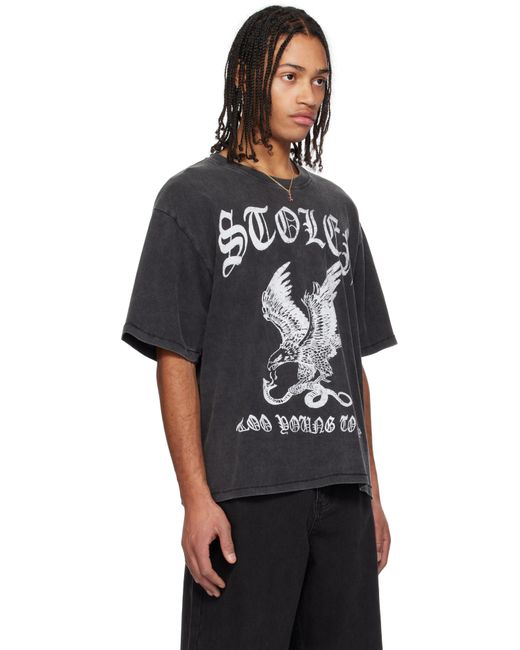 メンズ Stolen Girlfriends Club ブラック Eagle Strike Tシャツ Black