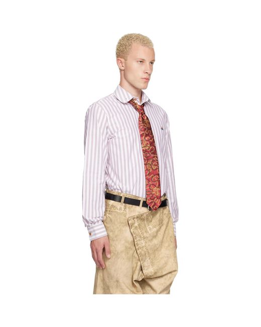 Vivienne Westwood Multicolor Burgundy Two Button Krall Shirt for men