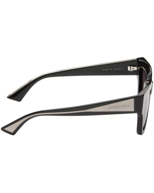 Bottega Veneta Black Tri-fold Square Sunglasses for men