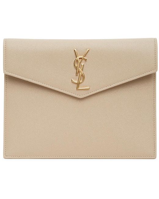 Saint Laurent Uptown Baby Pouch in Natural