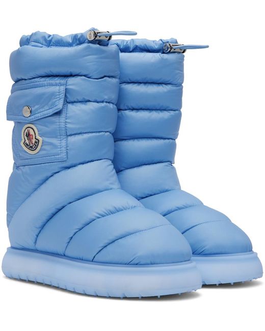 Moncler Blue Gaia Pocket Down Boots