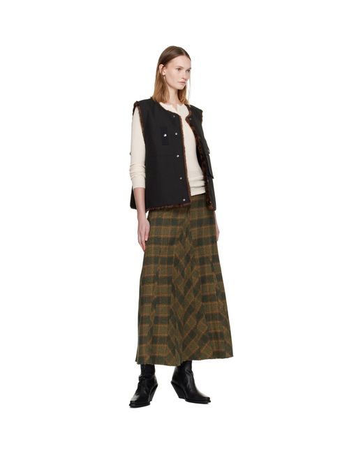 ANDERSSON BELL Black Collarless Pocket Vest
