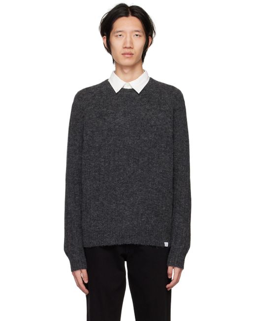 Norse Projects Black Gray Sigfred Sweater for men