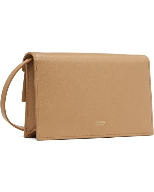 Tom Ford Black Supple Grain Leather Aube Mini Bag