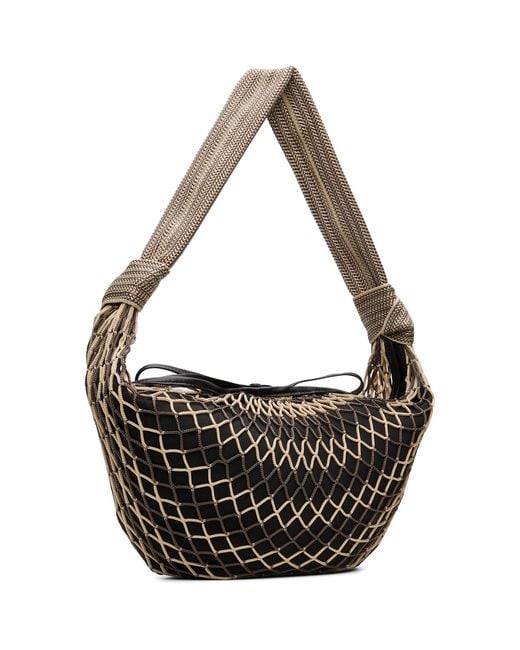 Lemaire Black Fortune Croissant Filt Bag
