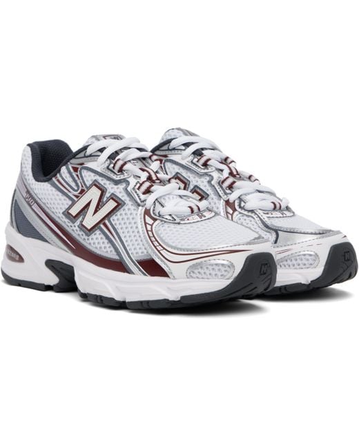 New Balance Black Burgundy 740 Sneakers