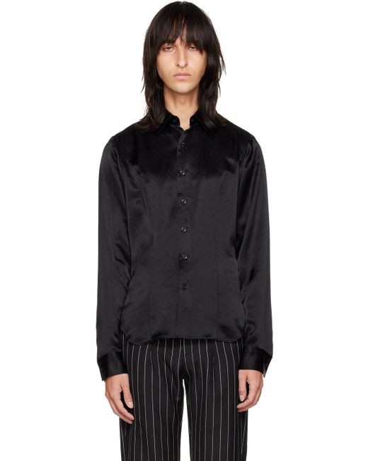 Anna Sui Black Ssense Exclusive Washed Shirt for men
