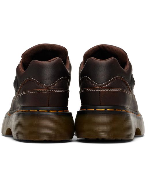 Dr. Martens Black Buzz 5-Eye Grizzly Leather Derbys