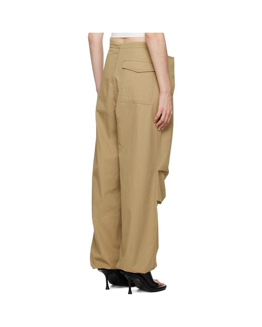 Dion Lee Natural Toggle Parachute Trousers