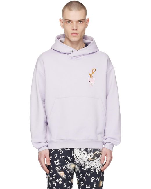 Vivienne Westwood White Purple Embroidered Hoodie for men