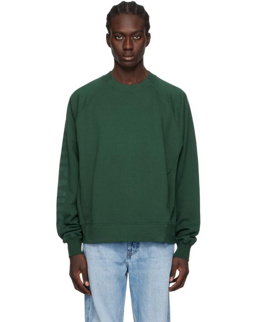 Jacquemus Green Le Sweatshirt Typo Top for men