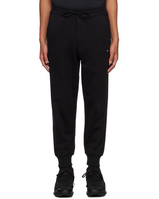 Y-3 Black Cuffed Sweatpants for men