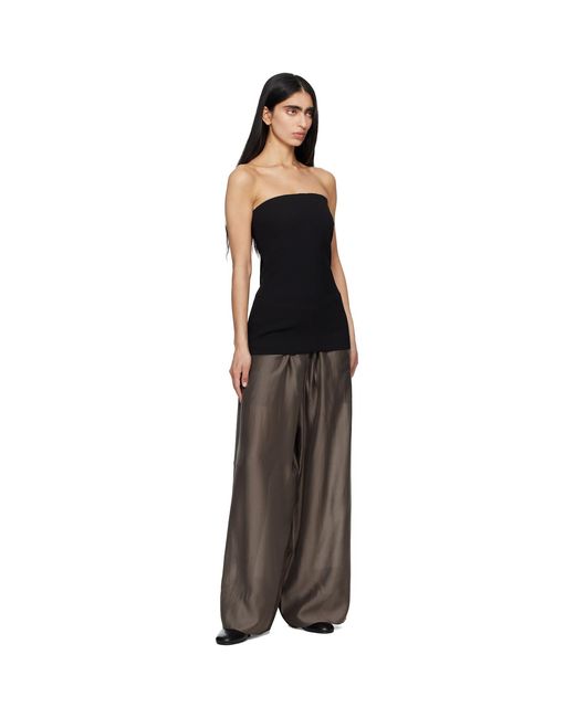 Entire studios Black Vento Wide Leg Trousers