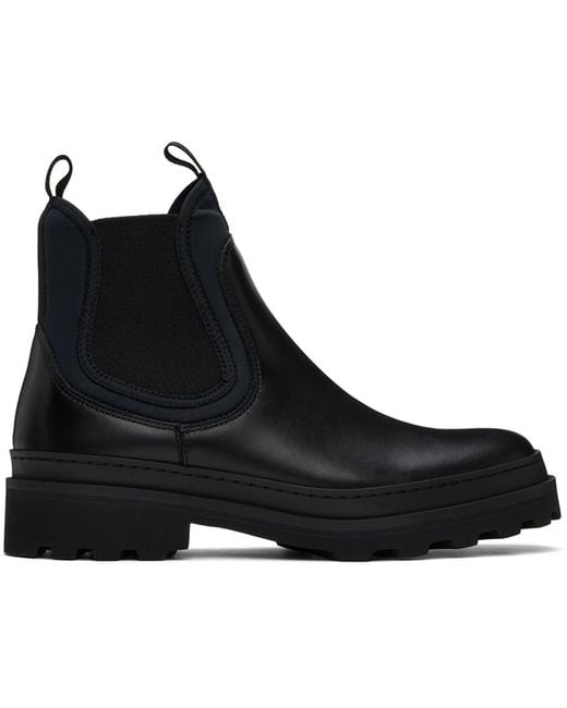 A.P.C. Black Adrien Chelsea Boots for men