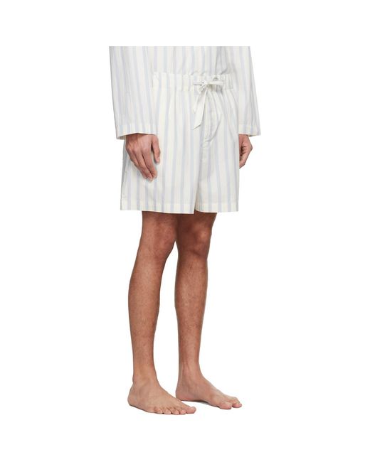 Tekla White Off- & Poplin Pyjama Shorts for men