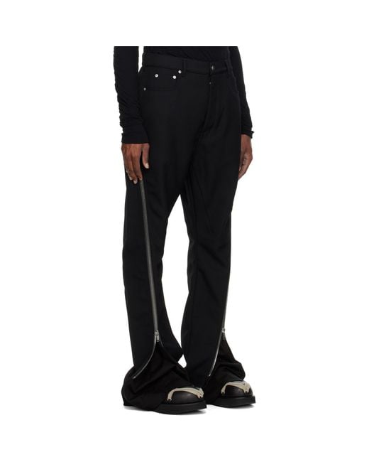 Rick Owens Black Tower Bolan Banana Trousers for men