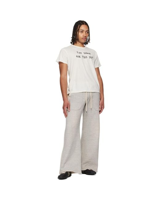R13 Multicolor Off- 'Too Sober' Boy T-Shirt for men
