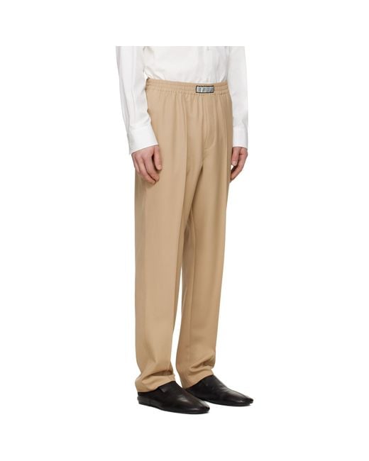 Louis-Gabriel Nouchi Natural Wool Jogging Track Pants for men