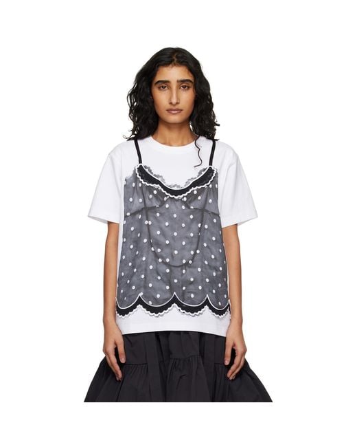 Marc Jacobs Gray Trompe L'Oeil Cami T-Shirt