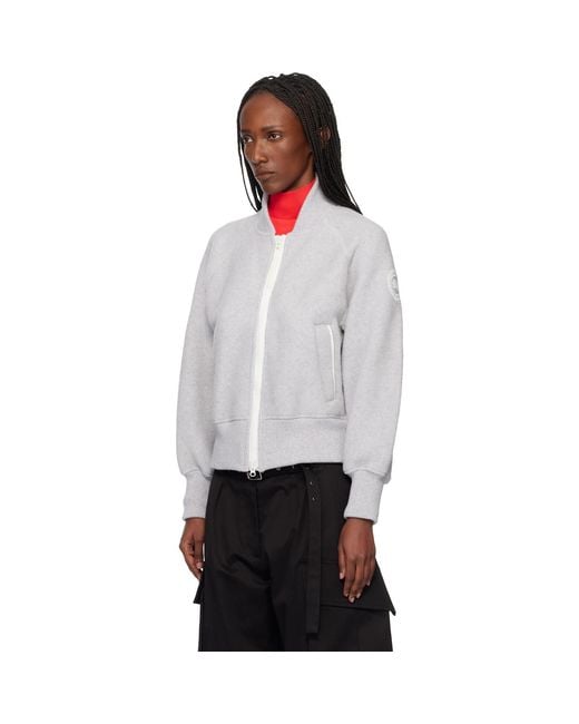 Canada Goose White Label' Sierra Fleece Bomber Jacket