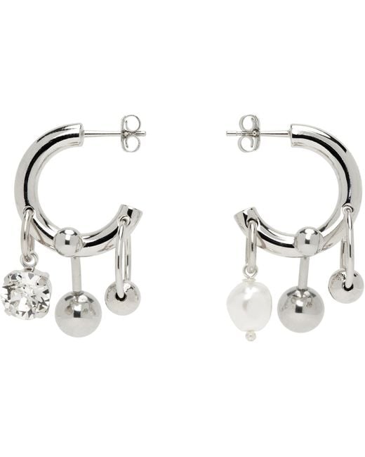 Justine Clenquet Black Ssense Exclusive Andrew Earrings
