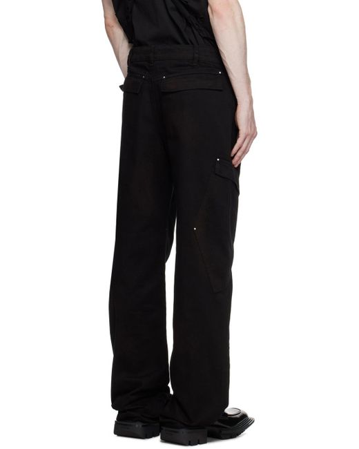 HELIOT EMIL Black Holonomic Jeans for men