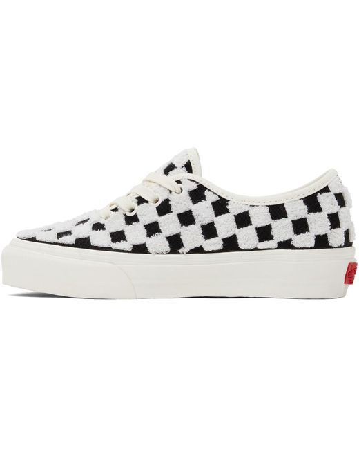 Vans キャンバス ブラック ホワイト Authentic One Piece Vlt Lx スニーカー カラー ブラック Lyst