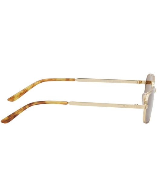 gucci gold sunglasses mens